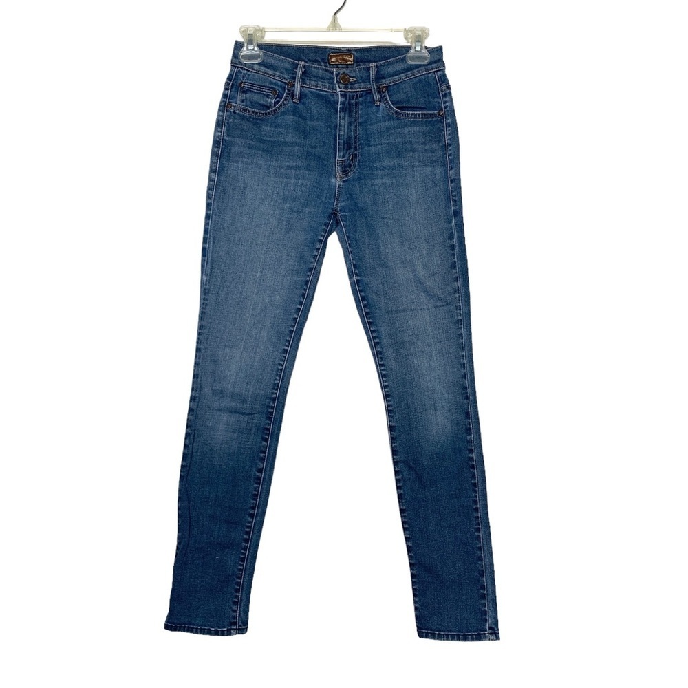 mother High Waisted Looker Jeans in Gift Wrap Wash‎